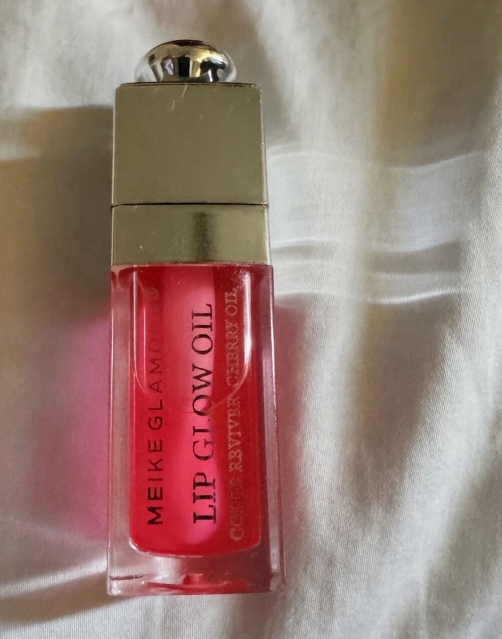 Meike Glamour Lip Glow Oil Cherry Oil Color Reviver Moisturizing Lip Gloss New